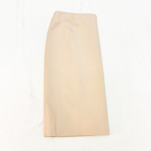 Akris Punto Light Brown Cream Nude Pencil Skirt Mint Size 6 - Picture 7 of 7